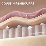 Chaise Bureau Ergonomique, Fauteuil de Bureau Inclinable en Cuir Synthétique Adapté aux Animaux, Hauteur Réglable, Rose