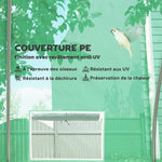Serra da giardino a tunnel 24m² 8L x 3P x 2A m - 16 finestre, porta avvolgibile con cerniera, acciaio galvanizzato, telo in PE, verde