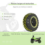 Toddler Quad Ride-on 18-36 Months dim. 67L x 38W x 44H cm Light and Sound Effects Green Black