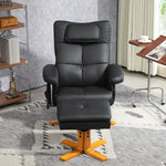 Fauteuil massant avec repose-pied, dossier inclinable jusqu'à 135°, coffre de rangement, télécommande