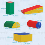 Module motricité bébé 5PCS parcours motricité bébé en mousse EPE pour enfants d'âge préscolaire, multicolore