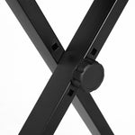 Tabouret piano pliable, banc piano réglable en hauteur de 37 à 47 cm, siège rembourré en PU et pieds en métal antidérapants, charge 100 kg, noir