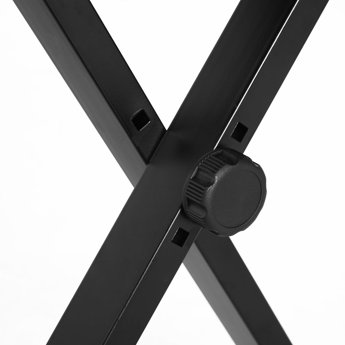 Tabouret piano pliable, banc piano réglable en hauteur de 37 à 47 cm, siège rembourré en PU et pieds en métal antidérapants, charge 100 kg, noir