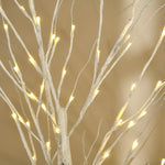 Albero luminoso LED - decorazione luminosa bianco caldo - 96 LED - uso interno - 150 cm - decorazione natalizia camera casa bianco