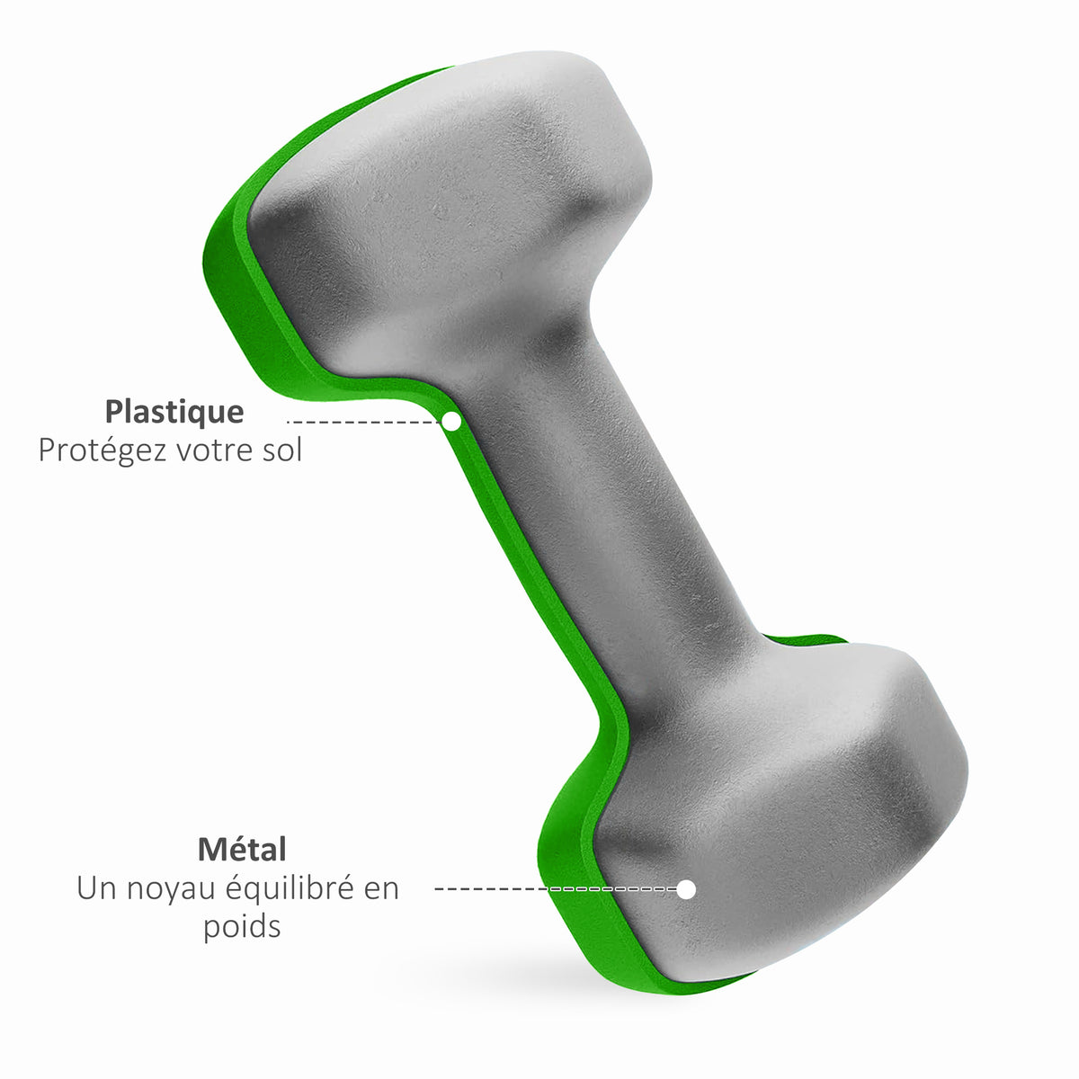 Lot d'haltères hexagonaux, haltères musculation, 2 x 3 kg, 2 x 4 kg, 2 x 5 kg, avec support convertible d'haltères