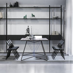 Lot de 4 chaises pliantes chaises de salle à manger portables cadre en acier 45 x 46 x 78 cm gris