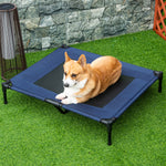Letto rialzato per cani e gatti, brandina per animali, tessuto Oxford in textilene microforato, acciaio