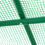 Serre de Jardin Tunnel 5 m² 2,5L x 2l x 2H m Acier renforcé Ø 1,8 cm + PE Haute densité 140 g/m² fenêtres Vert