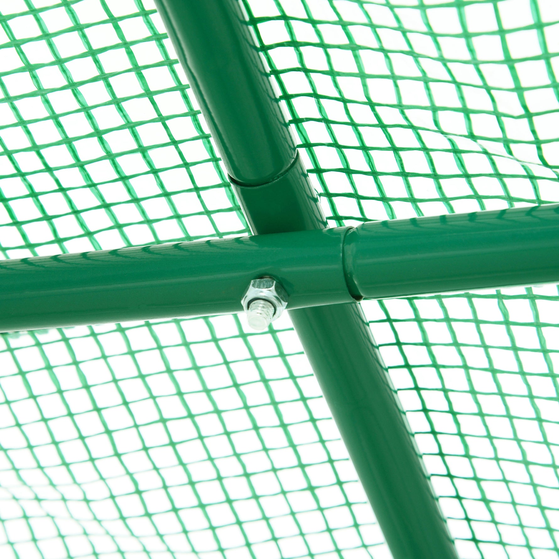 Serre de Jardin Tunnel 5 m² 2,5L x 2l x 2H m Acier renforcé Ø 1,8 cm + PE Haute densité 140 g/m² fenêtres Vert