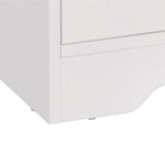 Meuble TV banc TV en bois grand espace de rangement avec 2 compartiments ouverts 2 armoires à porte une armoire ouverte 105 x 40 x 52 cm blanc