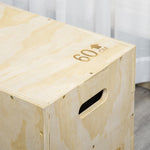 Box jump pliométrie 3 en 1 appareil boîte à saut musculation fitness & entraînement croisé plyobox pour box training 40/45/60 cm en bois