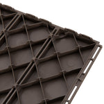 Caillebotis - Dalles terrasse - Lot de 9 - emboîtables, Installation très Simple - Petits Carreaux Composite Plastique Imitation Bois Chocolat