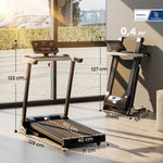 Tapis de Course Electrique Pliable - .fr x FFHandball - Tapis Roulant 1-12 Km/h 500 W écran LCD 12 programmes Noir