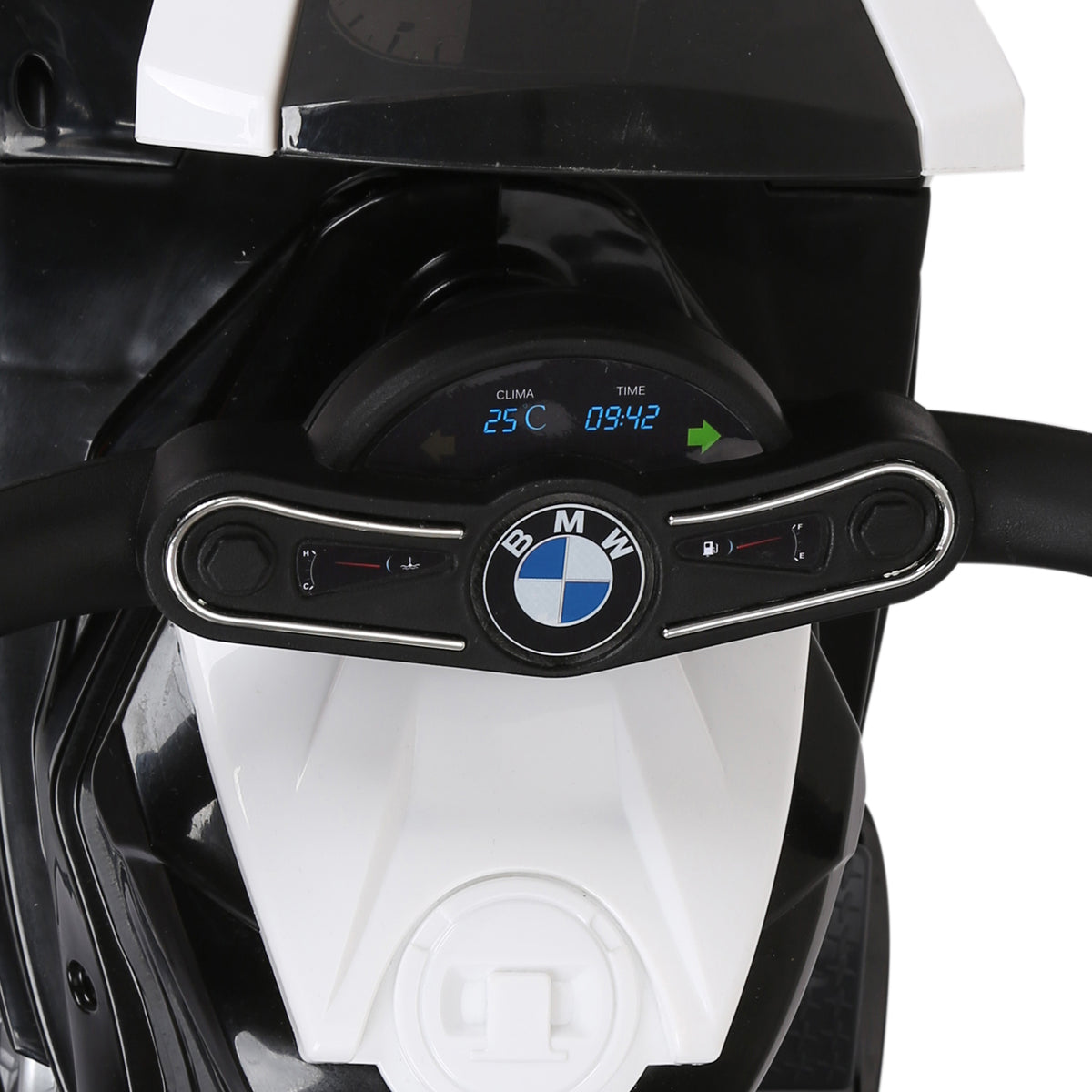 Moto électrique enfants sous licence BMW S1000 RR, 3 roues, 6V et 2,5 Km/h, voiture électrique enfants avec effets lumineux et sonores, moto enfant, charge max. 20 kg, noir