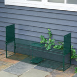 Piège Vivant Cage Attrape 100x25x28cm Piège Fouine pour Martres, Rats, Souris - 2 entrées + poignée - métal vert