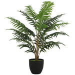 Plante artificielle intérieure 90 cm fougère arbre artificiel en pot avec branches flexibles, intérieure et extérieure