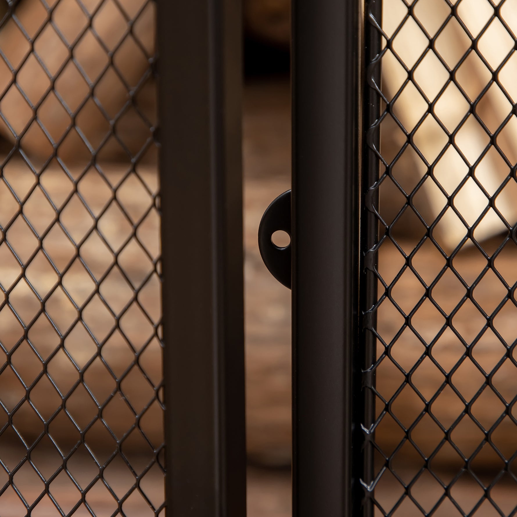Pare-étincelles grille de protection pour cheminée pare-feu barrière de sécurité 3 volets pliables et porte 120 x 79 cm