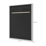 Frame box T-frame cadre aluminium pour maillot porte acrylique doublure interne feutre 70 x 90 cm