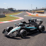 Kart Électrique Enfants 12V, Go Kart Mercedes-AMG PETRONAS F1 avec 2 Moteurs, Télécommande, 3 Vitesses, Noir