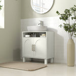 Meuble salle de bain sous lavabo meuble sous lavabo placard 2 portes avec étagère réglable 60 x 30 x 63 cm blanc