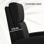 Fauteuil relax fauteuil inclinable salon fauteuil de relaxation - dossier réglable jusqu'à 160° repose-pieds intégré