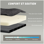 Canapé Convertible 2 Places, Canapé-Lit en Chenille 198 cm, Assise et Accoudoirs Larges, 2 Coussins, Gris Foncé