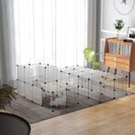 Lot de 2 enclos pour petits animaux design DIY cage modulable pour cochon d'Inde lapin chinchillas