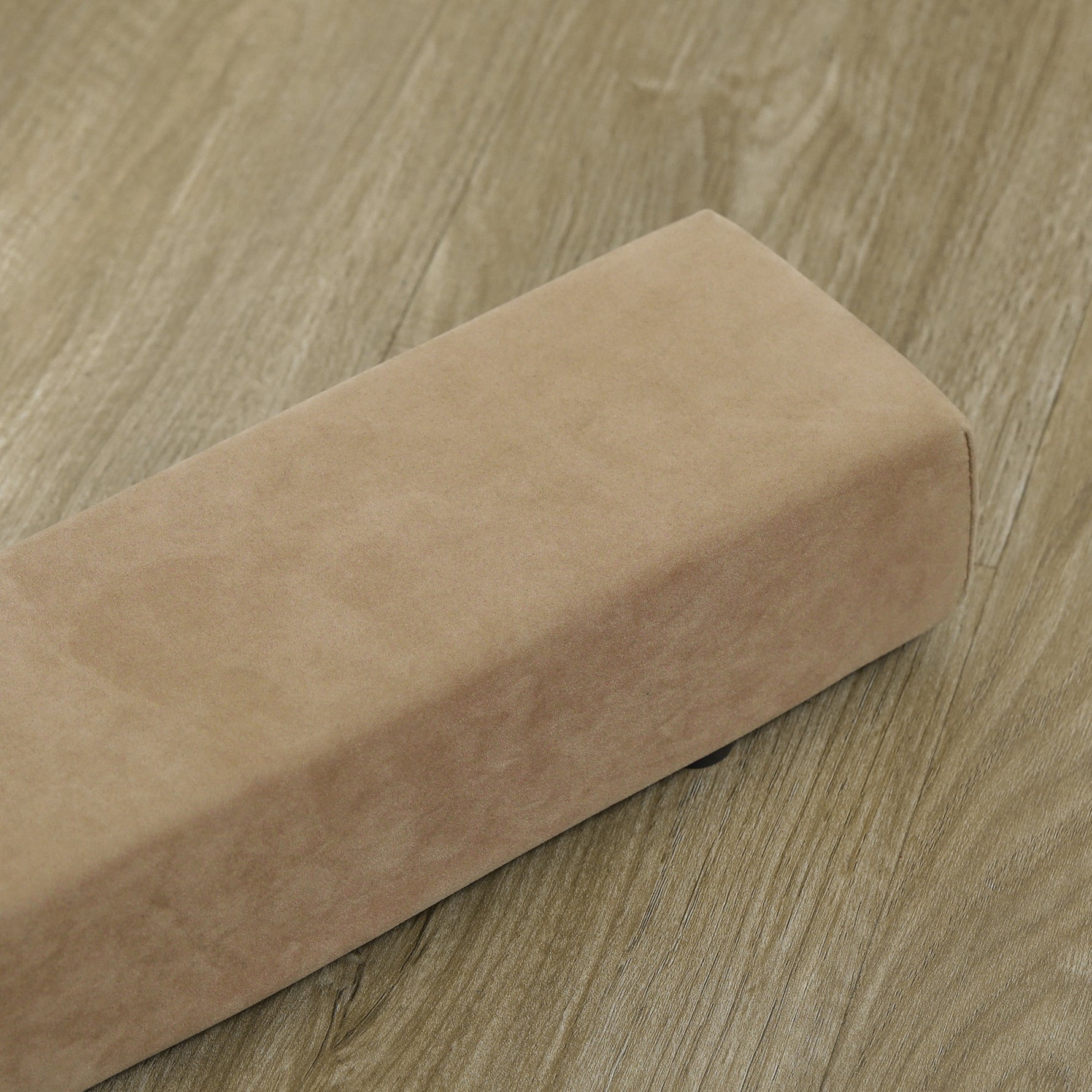 Poutre de gymnastique pliable 210 cm antidérapant, poutre gymnastique pour entraînement à l'équilibre, marron