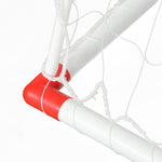 Cage de handball enfant exterieur but 5 zones cibles ballon de handball gonflable pompe 116 x 48 x 76 cm blanc