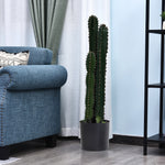Cactus artificiel grand réalisme plante artificielle grande taille dim. Ø 17 x 98H cm vert