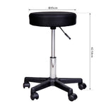 Tabouret massage a roulettes reglable en hauteur pivotant avec trois couleurs de housse de protection