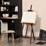 Chevalet d'artiste sur pieds dim. 51,5L x 71,5l x 134,5H cm inclinaison réglable 90° max. bois de pin