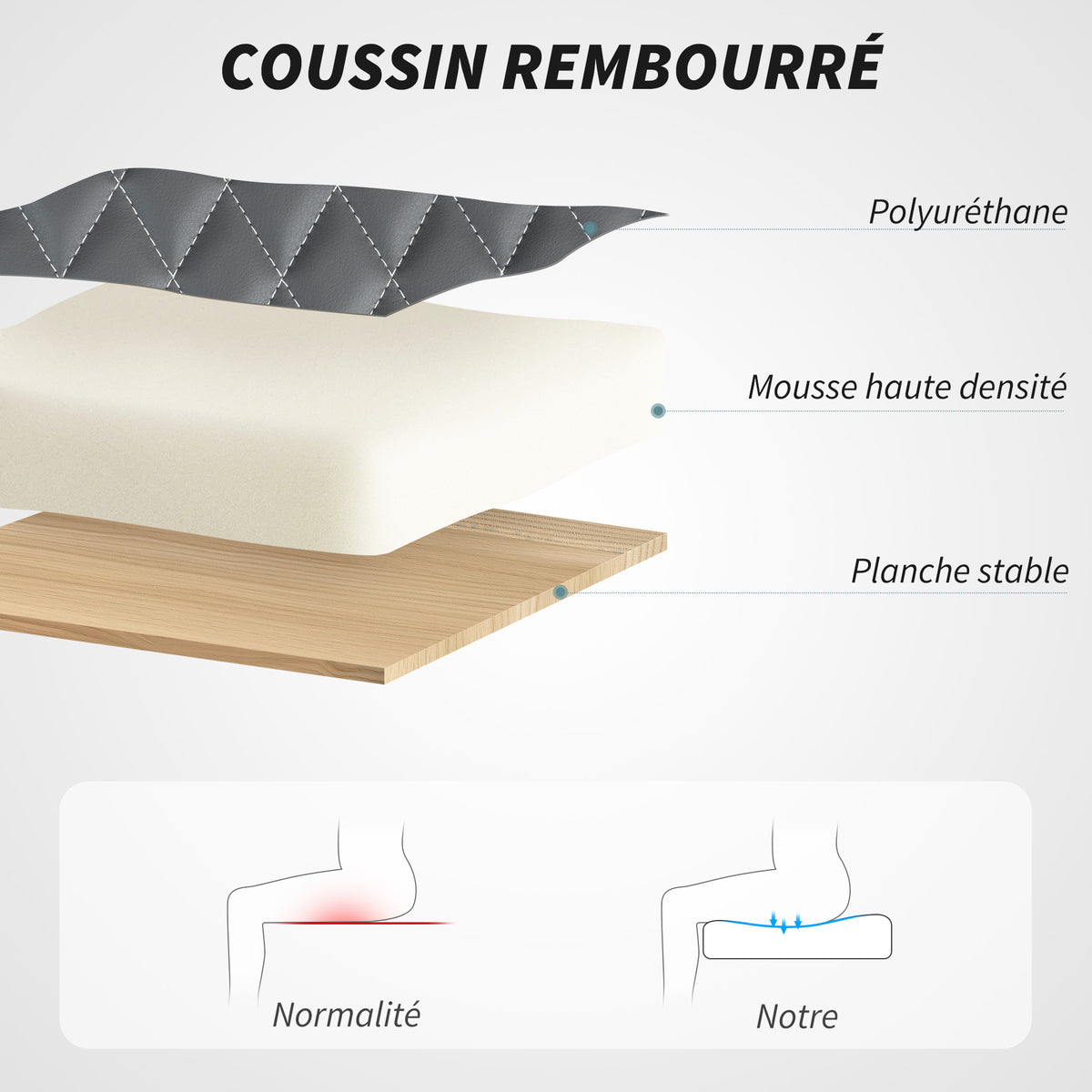 Fauteuil de bureau, chaise bureau ergonomique avec accoudoirs relevables, hauteur réglable, fonction de bascule, gris