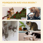 Arbre à chat griffoirs grattoirs multi-équipements niche hamac panier coussins amovibles hauteur 126 cm peluche courte sisal naturel beige