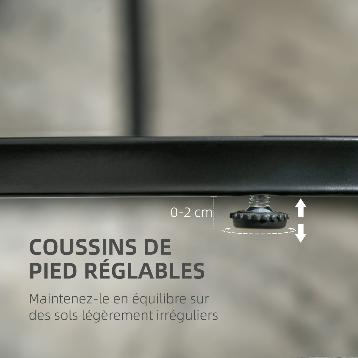 Lot de 2 tables basses tables d'appoint gigognes en acier et plateau MDF aspect marbre - table ronde et ovale - noir