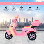 ® Scooter électrique pour Enfant 3 Ans 6 V Métal + polypropylène 108 x 51 x 75 cm Rose/Blanc