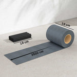 Brise-vue PVC Rouleau Occultant 140m Bande de Protection Visuelle 450g/m² 120 Clips de Fixation Imperméable Gris