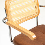 Chaise de bureau fauteuil de bureau fonction basculante hauteur réglable assise pivotante 60l x 55,5P x 82-90H cm marron