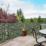 Haie artificielle feuilles murale brise-vue 2 panneaux longueur ajustable 295 x 70 cm treillis extensible en PE vert