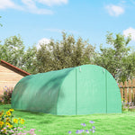 Serre de Jardin Tunnel en Métal Vert