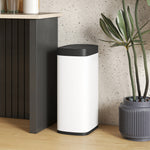 Pattumiera da cucina automatica 50L, pattumiera con sensore di movimento, a batterie, 26,5x35,5x68cm, crema