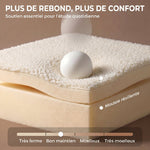 Chaise de Bureau Ergonomique, Fauteuil de Bureau Inclinable en Tissu Bouclette Sans Accoudoirs, Hauteur Réglable, Crème