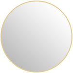 Miroir rond miroir salle de bain cadre en métal facile à installer, pour chambre, salon, entrée, Ø 70 x 2,5 cm or