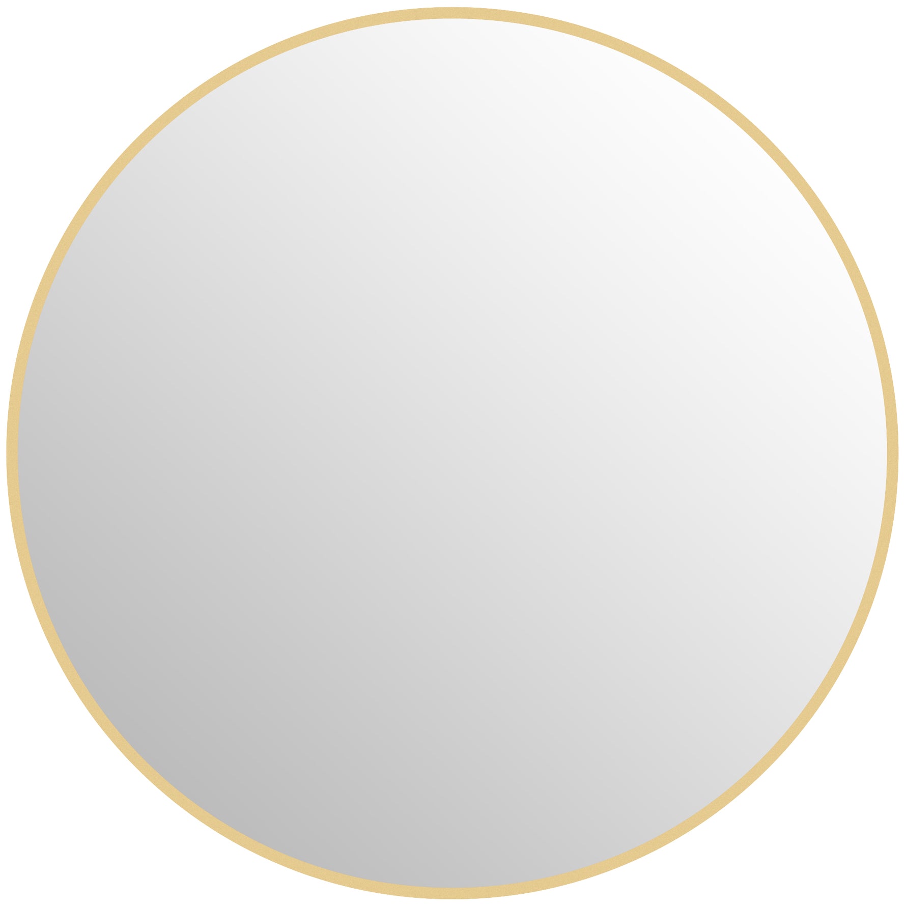 Miroir rond miroir salle de bain cadre en métal facile à installer, pour chambre, salon, entrée, Ø 70 x 2,5 cm or