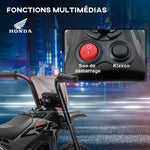 Moto cross éléctrique pour enfant licence Honda CRF450RL 3 roues batterie 6V enfants 18-36 mois gris