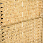 Paravent intérieur en bois 3 panneaux séparateur de pièce pliable pour salon chambre 135 x 180 cm bois naturel