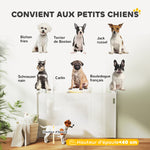 Barrière rétractable pour chien largeur 149 cm verrouillage automatique - blanc
