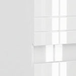 Badezimmerschrank, 2 Türen, Schublade, offenes Fach, verstellbare Einlegeböden, für Wohnzimmer, Schlafzimmer, 30x30x170cm, Weiß