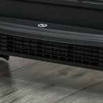 Cheminée électrique sur pied 750/1500 W, fausse cheminée décorative avec effet flamme LED, protection contre la surchauffe, zone de couverture 15-20 m², noir