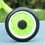Tricycle enfants avec sonnette et panier selle réglable avec dossier - pour enfant de 2 à 5 ans vert